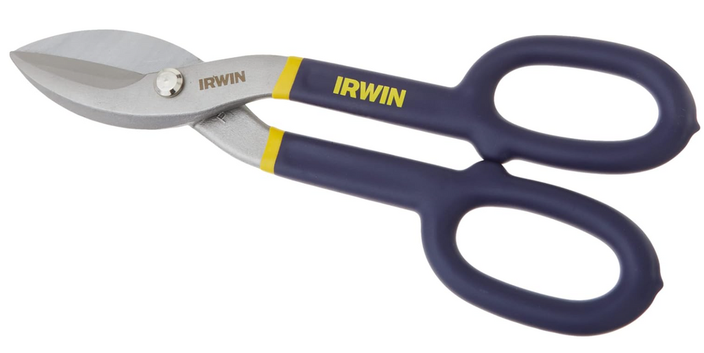 IRWIN Tinner's Snip, Flat Blade, 10-inch