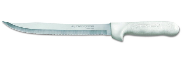 Dexter 8-Inch Scalloped Utility Slicer - NSF Certified Professional Kitchen Knife (Made In USA)