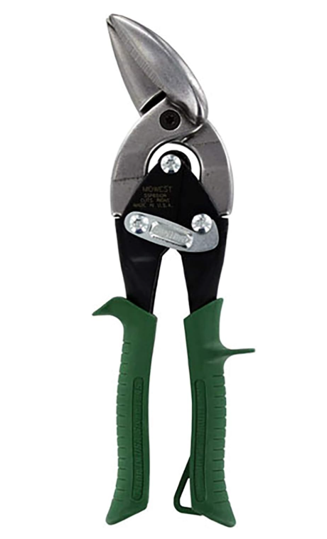 MIDWEST Special Hardness Aviation Snip - Right Cut Offset Stainless Steel Cutting MWT-SS6510R