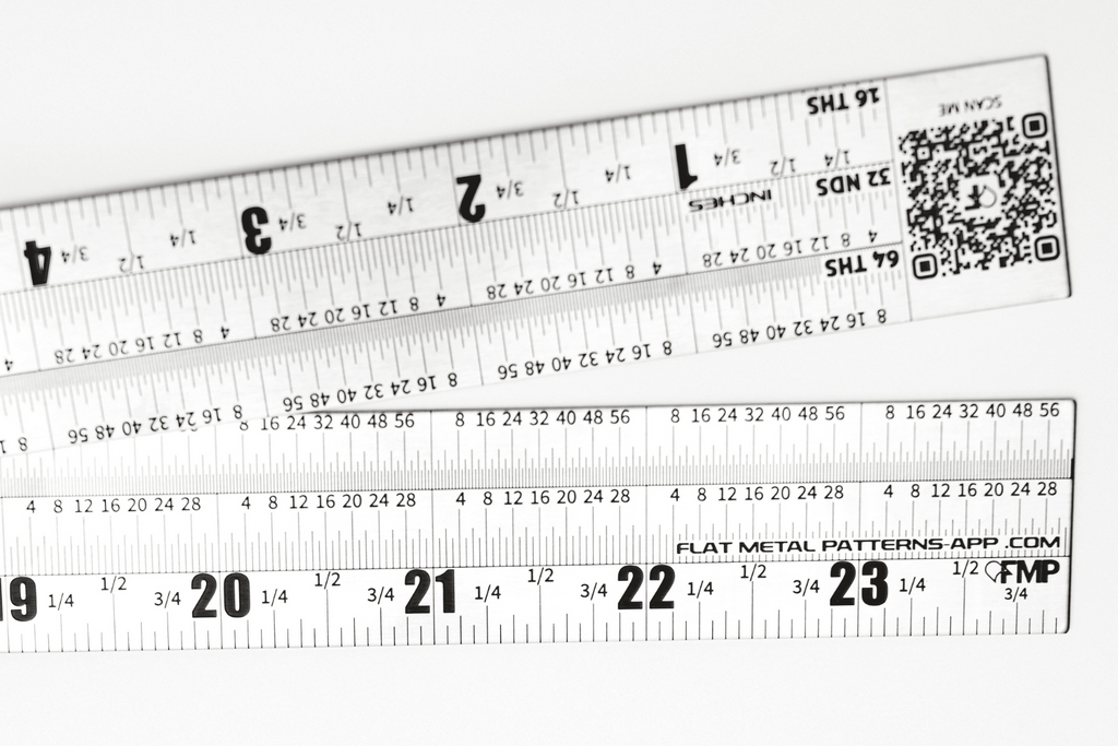 FMP-PRECISION METAL RULER (2 foot folding-.8mm Thick)