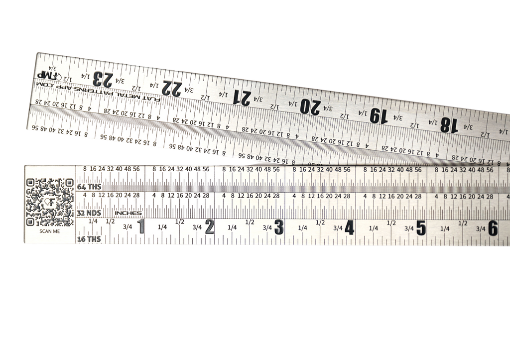 FMP-PRECISION METAL RULER (2 foot folding-.8mm Thick)