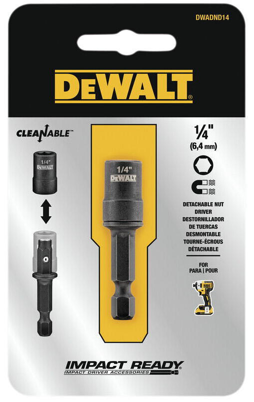 DEWALT Nut Driver, Cleanable, 1/4-Inch