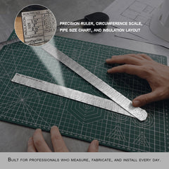 FMP MetalMaster Pro™ Professional Insulation & Metalworking Ruler (2 foot folding .8mm thick)