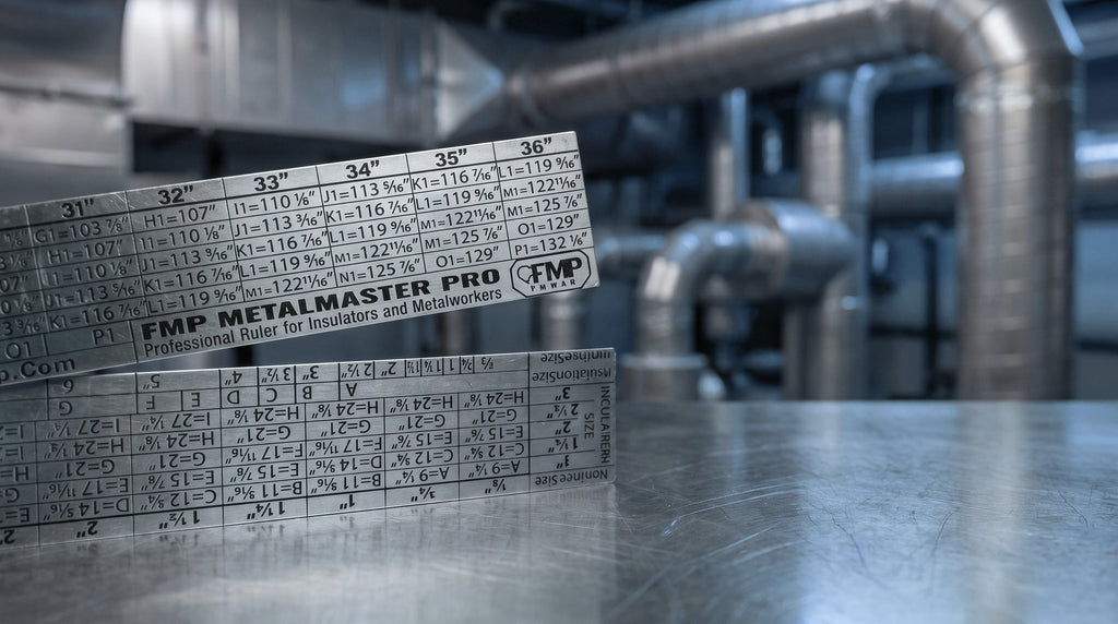 FMP MetalMaster Pro™ Professional Insulation & Metalworking Ruler (2 foot folding .8mm thick)