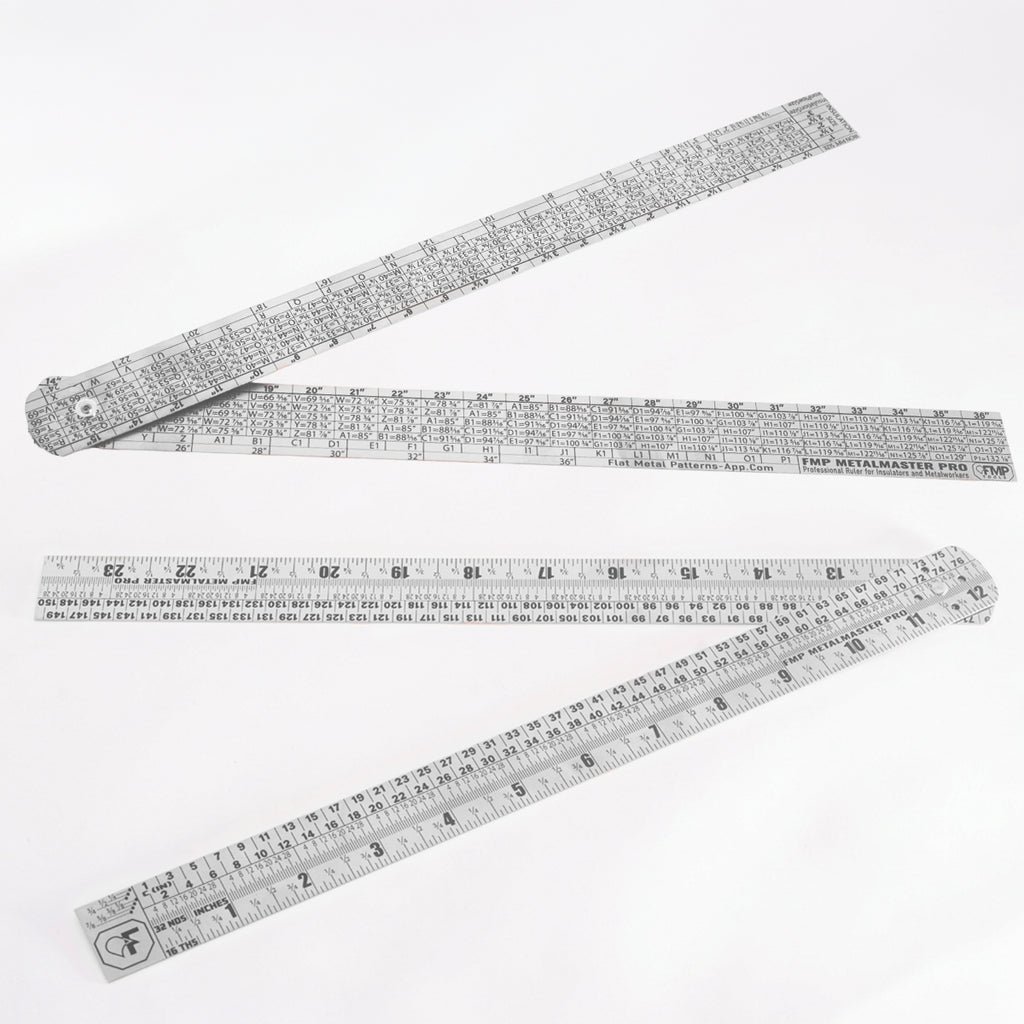 FMP MetalMaster Pro™ Professional Insulation & Metalworking Ruler (2 foot folding .8mm thick)
