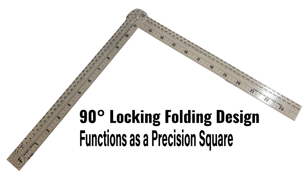 FMP MetalMaster Pro™ Professional Insulation & Metalworking Ruler (2 foot folding .8mm thick)