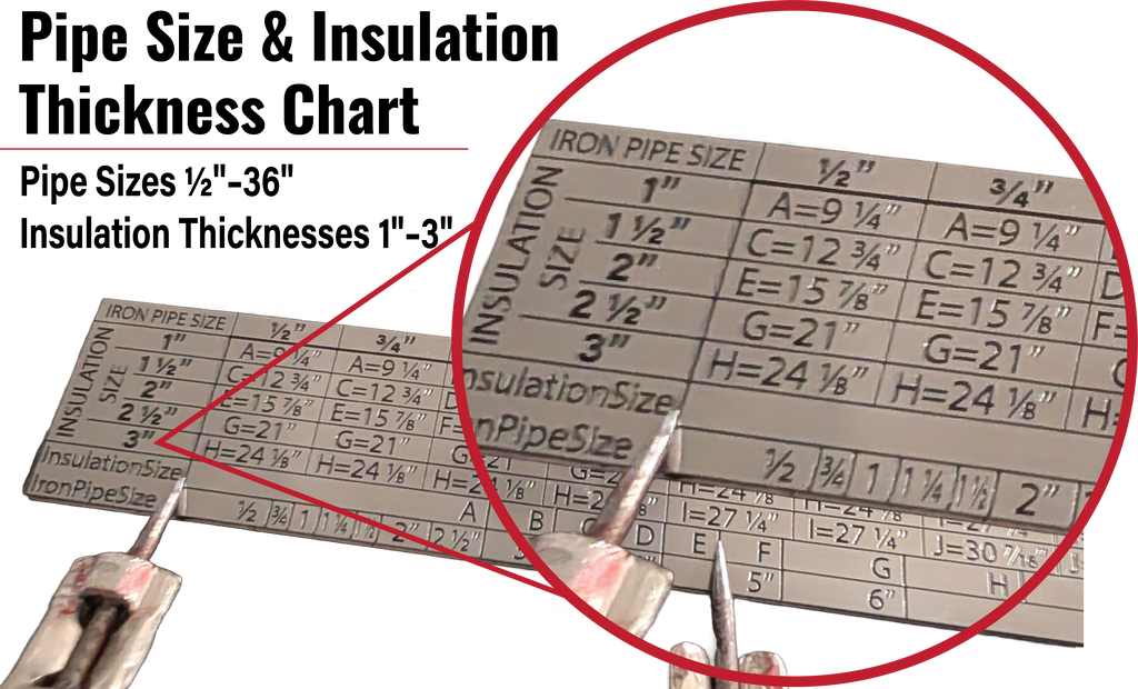 FMP MetalMaster Pro™ Professional Insulation & Metalworking Ruler (2 foot folding .8mm thick)