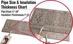 FMP MetalMaster Pro™ Professional Insulation & Metalworking Ruler (2 foot folding .8mm thick)