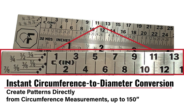 FMP MetalMaster Pro™ Professional Insulation & Metalworking Ruler (2 f ...