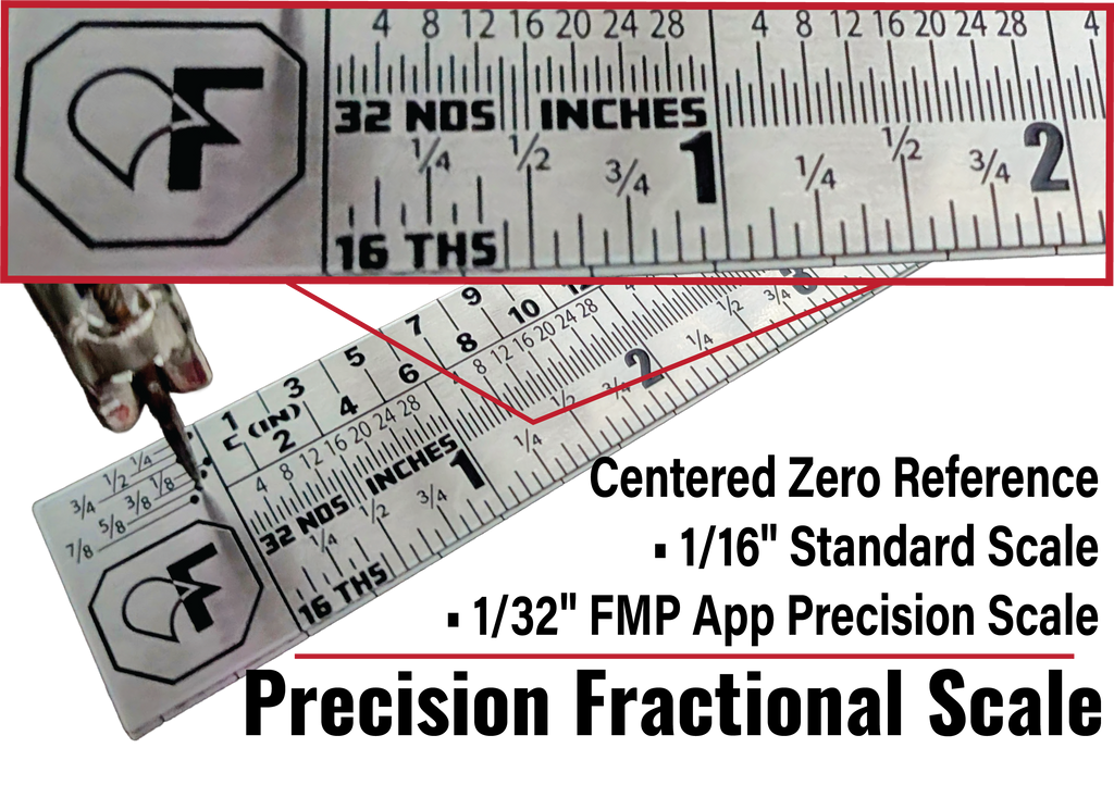 FMP MetalMaster Pro™ Professional Insulation & Metalworking Ruler (2 foot folding .8mm thick)