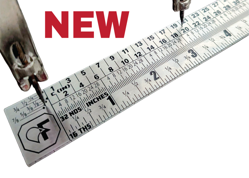 FMP MetalMaster Pro™ Professional Insulation & Metalworking Ruler (2 foot folding .8mm thick)