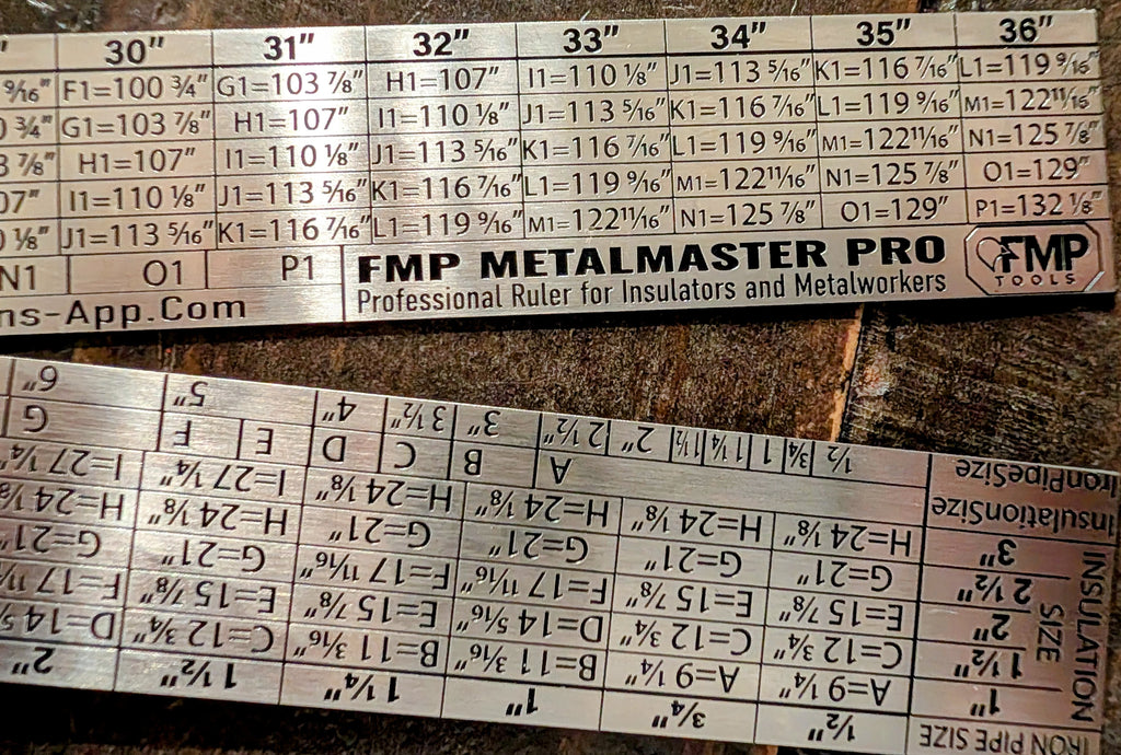 FMP MetalMaster Pro™ Professional Insulation & Metalworking Ruler