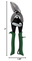 MIDWEST Tijeras de aviación de dureza especial - Corte derecho offset de corte de acero inoxidable MWT-SS6510R