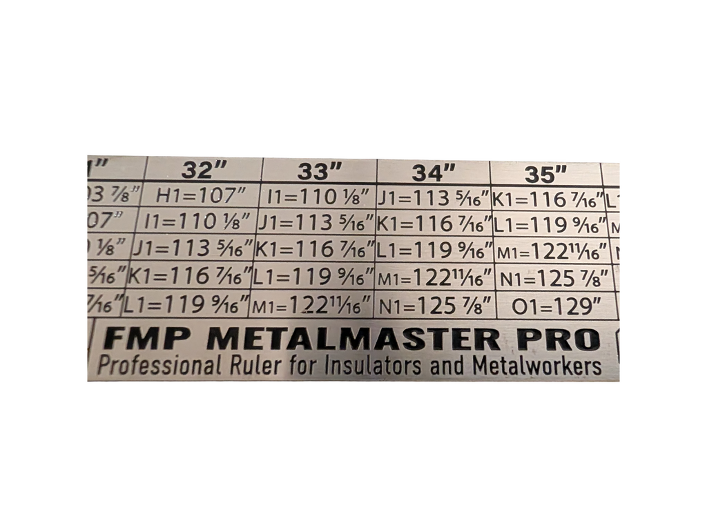 FMP MetalMaster Pro™ Professional Insulation & Metalworking Ruler