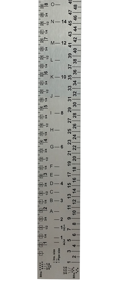WH 2FT FOLDING RULER (1MM THICKNESS) – FLAT METAL PATTERNS