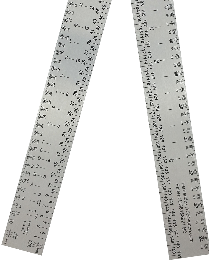 WH 2FT FOLDING RULER (1MM THICKNESS) – FLAT METAL PATTERNS
